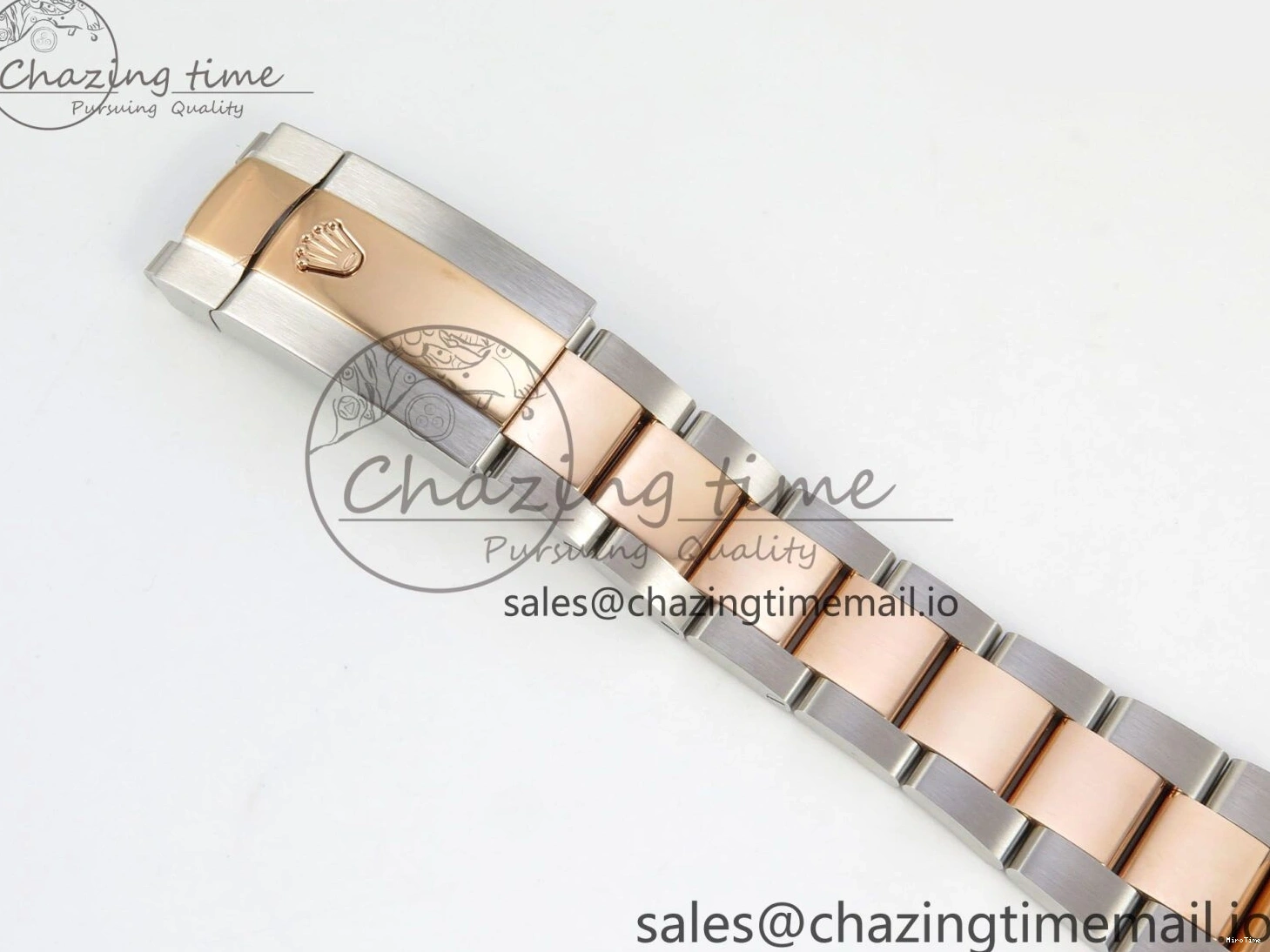 MiroTime 0210 Effortless DateJust 41 126331 SS RG ARF 1:1 Best Edition Brown Stick Dial on Oyster Bracelet SH3235 (Weighted) 201